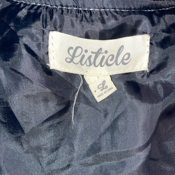 LISTICLE Velour Full Zip Ruched Sleeve
Bomber Jacket Sz Lg - Picture 7 of 9